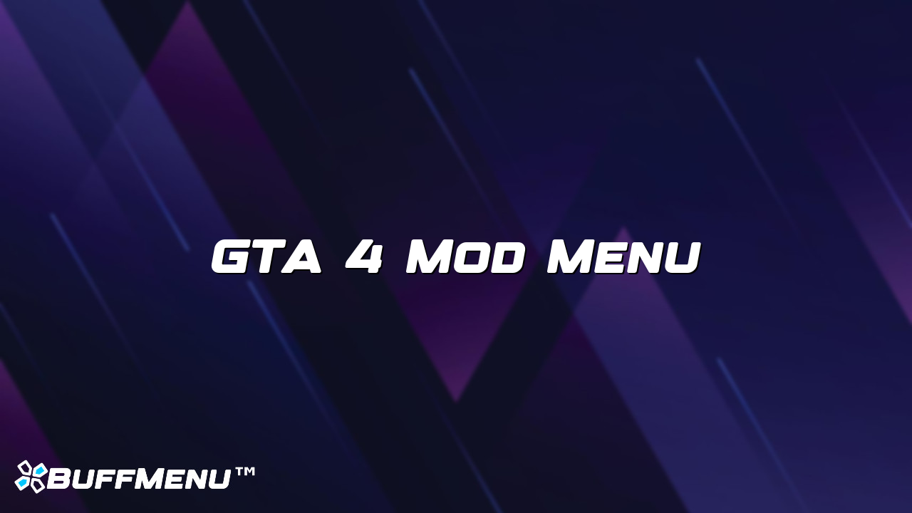GTA 4 Mod Menu